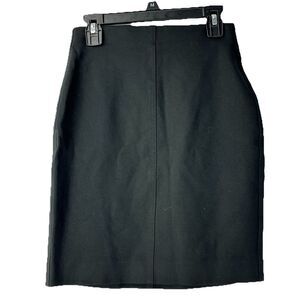 Black A Line Mini Skirt Women XS Stretch Pull On Minimalist